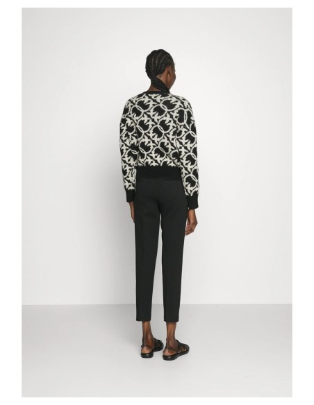 Pinko pantalon femme noir zip bouton | ChoixMode