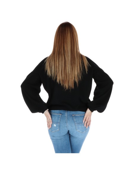 Pinko pull femme noir col V laine | ChoixMode