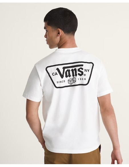 Vans t-shirt homme blanc imprimé coton | ChoixMode