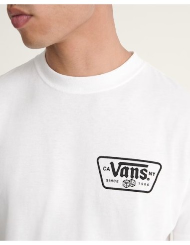 Vans t-shirt homme blanc imprimé coton | ChoixMode