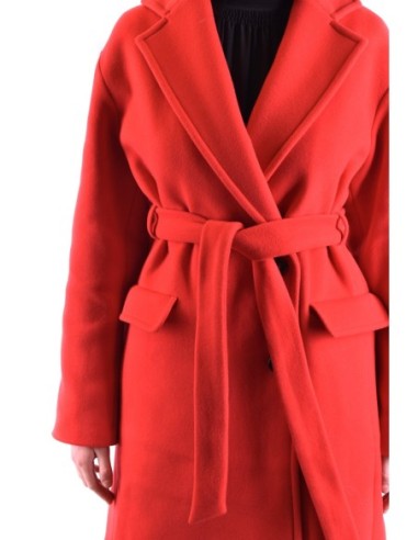 Pinko manteau femme rouge laine | ChoixMode