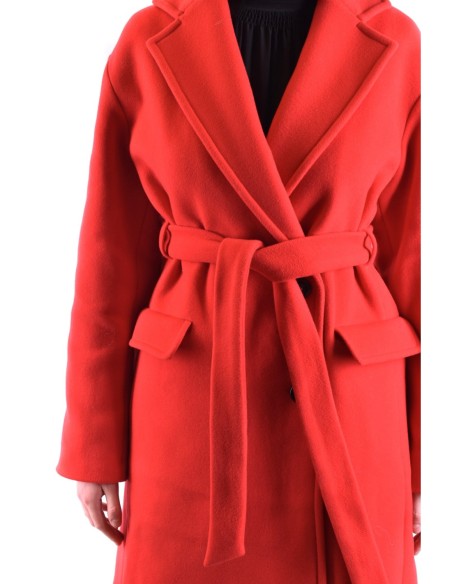 Pinko manteau femme rouge laine | ChoixMode