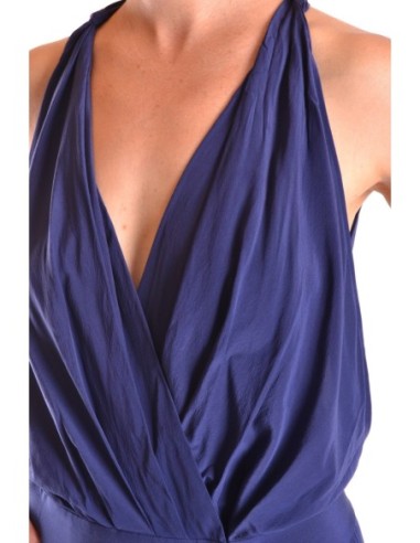 Pinko robe femme bleue soie | ChoixMode