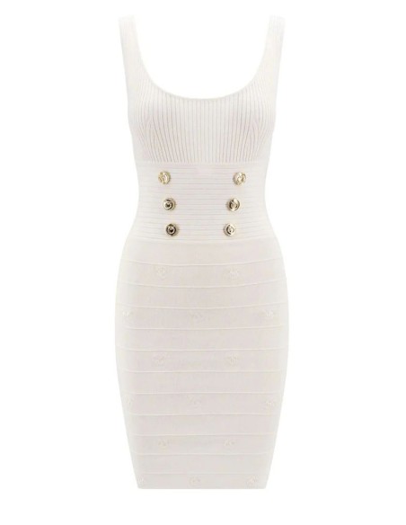 Pinko robe femme blanche sans manches | ChoixMode