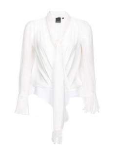 Pinko body blouse femme blanc col V | ChoixMode