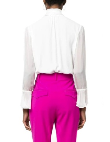 Pinko body blouse femme blanc col V | ChoixMode