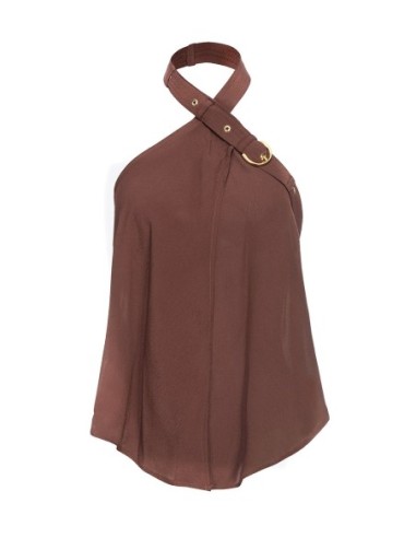 Pinko top femme marron viscose | ChoixMode