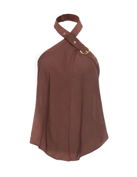 Pinko top femme marron viscose | ChoixMode