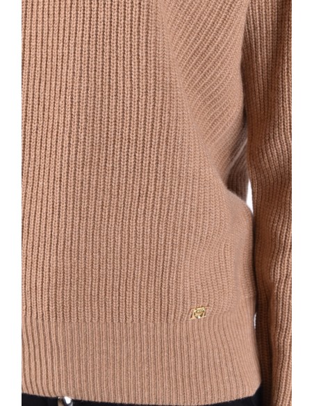 Pinko pull femme beige laine cachemire | ChoixMode