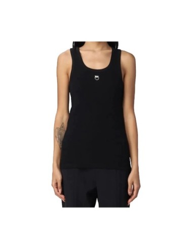 Pinko débardeur femme noir coton stretch | ChoixMode