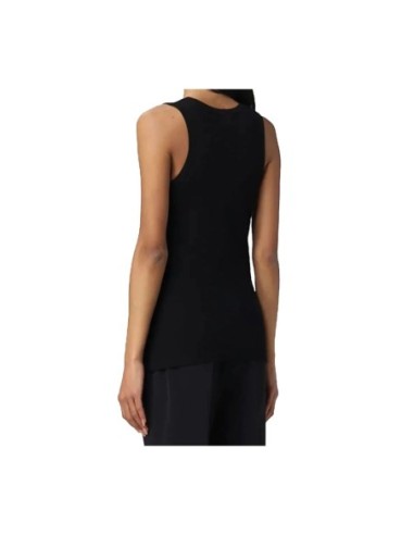 Pinko débardeur femme noir coton stretch | ChoixMode