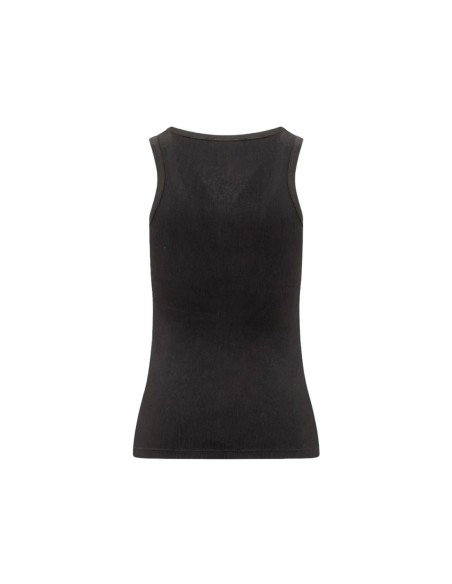 Pinko débardeur femme noir coton stretch | ChoixMode