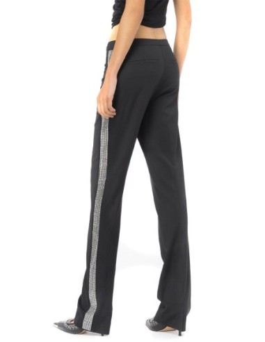 Pinko pantalon femme noir laine viscose | ChoixMode