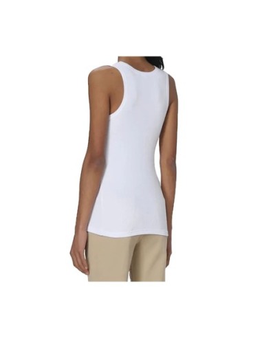 Pinko débardeur femme blanc coton stretch | ChoixMode