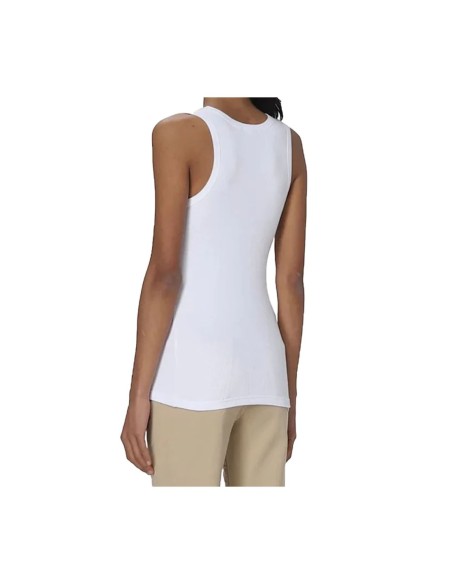 Pinko débardeur femme blanc coton stretch | ChoixMode