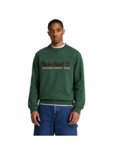 Timberland sweat homme vert imprimé coton | ChoixMode