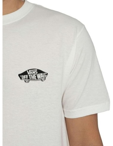 Vans t-shirt homme blanc imprimé coton | ChoixMode