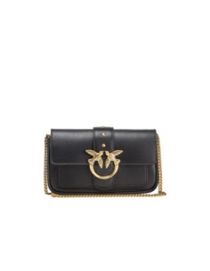 Pinko sac bandoulière cuir noir femme | ChoixMode