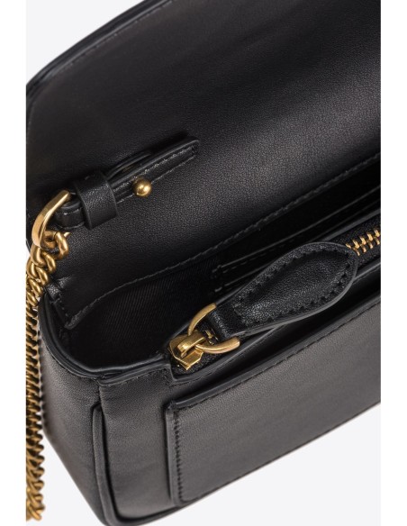 Pinko sac bandoulière cuir noir femme | ChoixMode