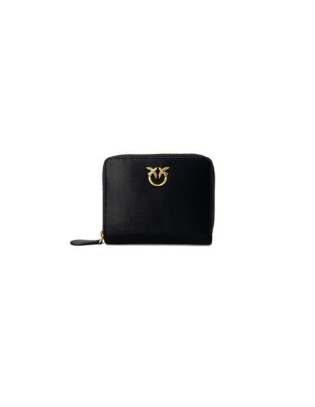 Pinko portefeuille femme noir cuir compact | ChoixMode