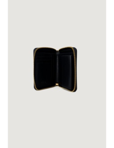 Pinko portefeuille femme noir cuir compact | ChoixMode