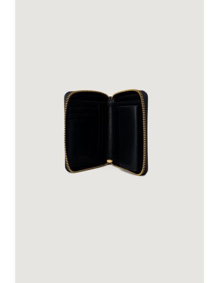 Pinko portefeuille femme noir cuir compact | ChoixMode