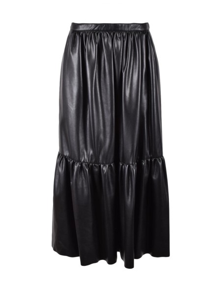 Pinko jupe femme noire fluide viscose | ChoixMode