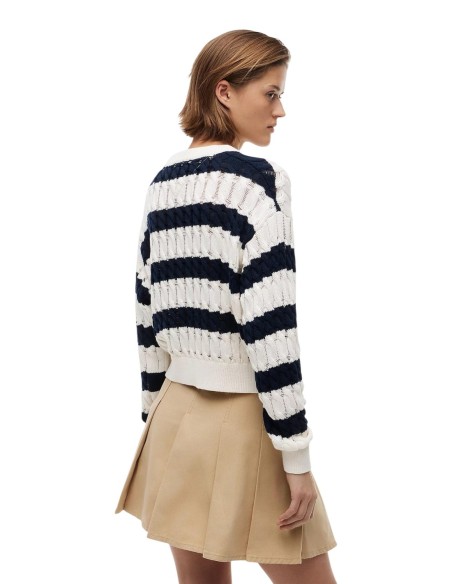 Tommy Hilfiger Jeans pull femme bleu coton | Choixmode