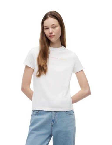 Tommy Hilfiger Jeans t-shirt femme blanc | Choixmode