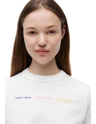 Tommy Hilfiger Jeans t-shirt femme blanc | Choixmode