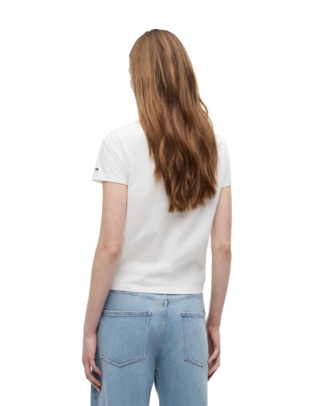Tommy Hilfiger Jeans t-shirt femme blanc | Choixmode