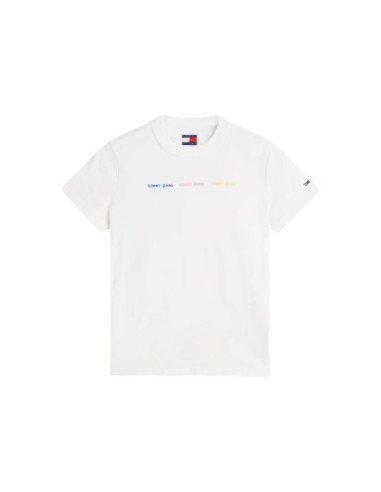 Tommy Hilfiger Jeans t-shirt femme blanc | Choixmode