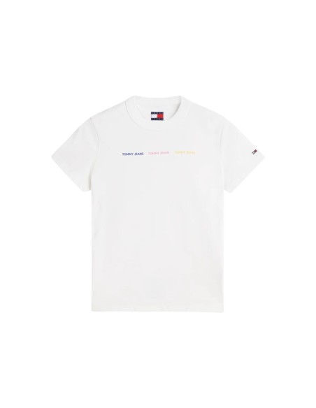 Tommy Hilfiger Jeans t-shirt femme blanc | Choixmode