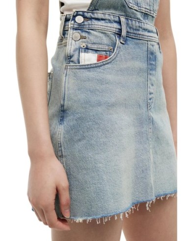 Tommy Hilfiger Jeans jupe femme bleue stretch | Choixmode