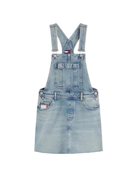 Tommy Hilfiger Jeans jupe femme bleue stretch | Choixmode