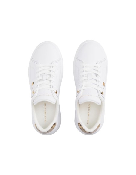 Tommy Hilfiger baskets femme blanches cuir | Choixmode