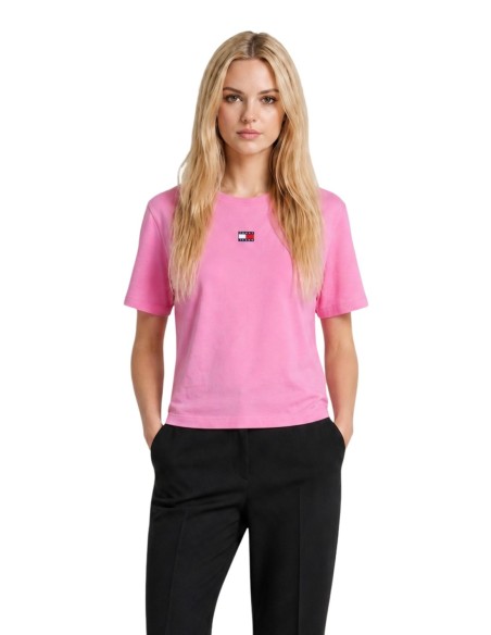 Tommy Hilfiger Jeans t-shirt femme fuchsia | Choixmode