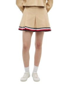 Tommy Hilfiger Jeans jupe femme beige coton | Choixmode