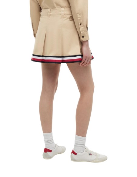 Tommy Hilfiger Jeans jupe femme beige coton | Choixmode