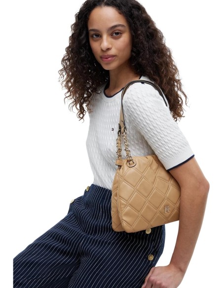 Tommy Hilfiger sac femme mini tote marron | Choixmode