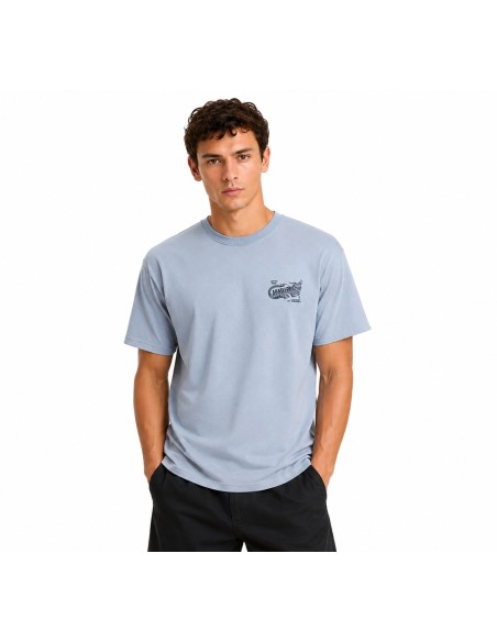 Vans t-shirt homme bleu azur imprimé | Choixmode