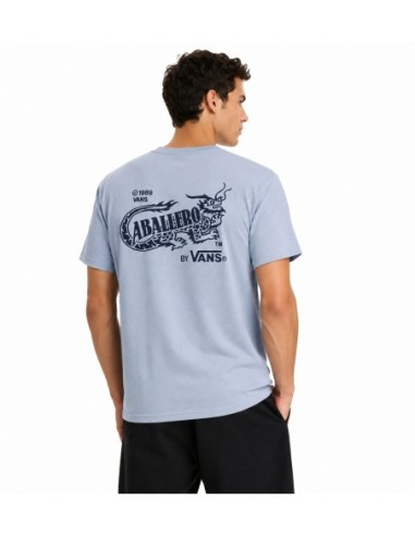 Vans t-shirt homme bleu azur imprimé | Choixmode