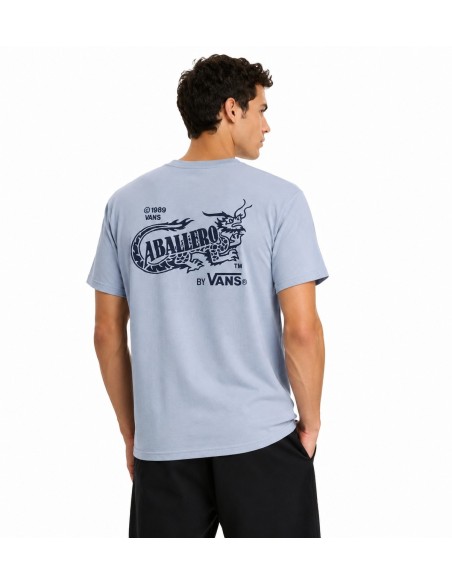 Vans t-shirt homme bleu azur imprimé | Choixmode