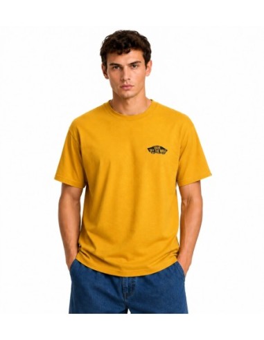 Vans T-shirt homme jaune imprimé coton | Choixmode