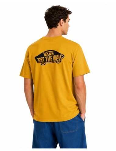 Vans T-shirt homme jaune imprimé coton | Choixmode