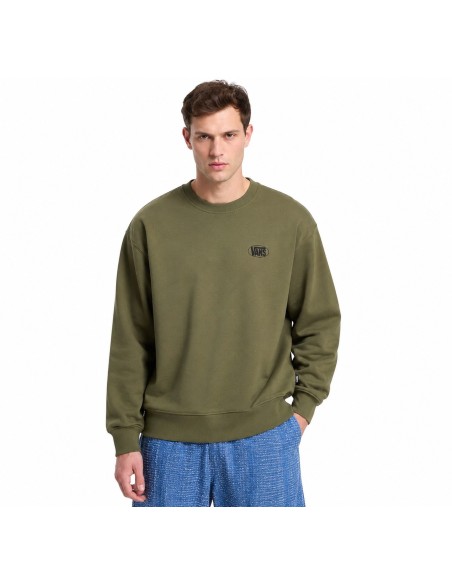 Vans sweat homme vert imprimé coton | Choixmode
