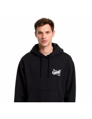 Vans sweat homme noir imprimé poche frontale | Choixmode