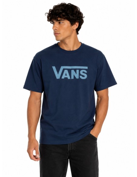 Vans T-shirt homme bleu imprimé coton | Choixmode