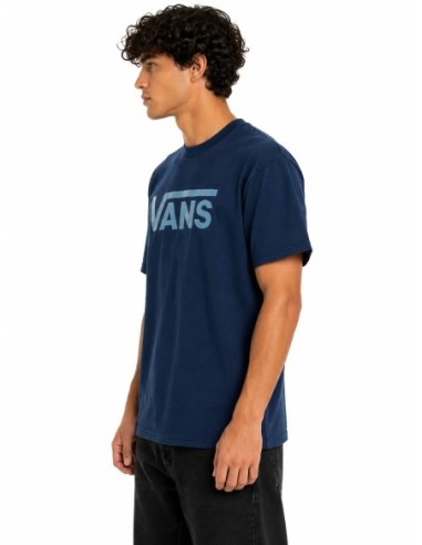 Vans T-shirt homme bleu imprimé coton | Choixmode