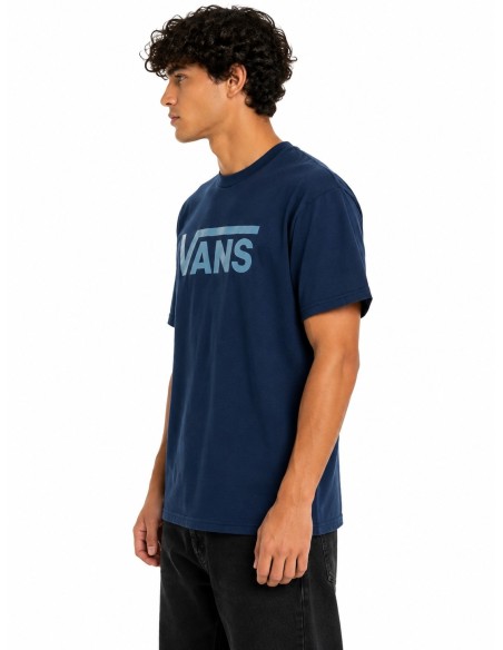 Vans T-shirt homme bleu imprimé coton | Choixmode